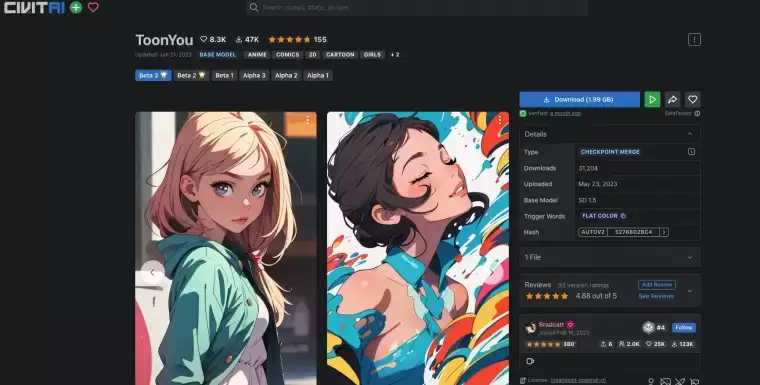 Civitai(C站)-全球最大AI绘画模型分享平台插图1 Civitai(C站)-全球最大AI绘画模型分享平台插图1