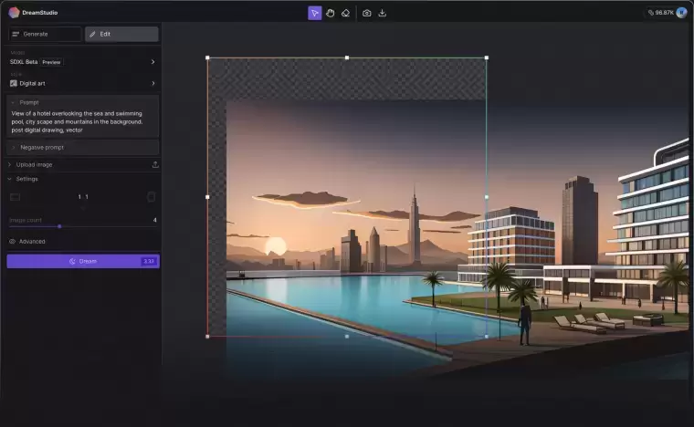 DreamStudio-Stable Diffusion官方绘画工具插图1 DreamStudio-Stable Diffusion官方绘画工具