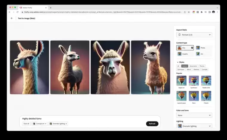 Adobe Firefly:Adobe推出的多功能AI设计工具