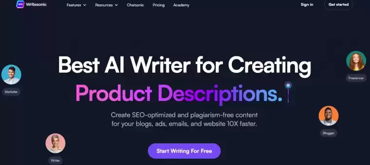 Writesonic-优秀好用的在线AI写作工具插图 Writesonic-优秀好用的在线AI写作工具插图