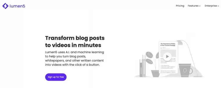 Lumen5: AI 视频生成器插图