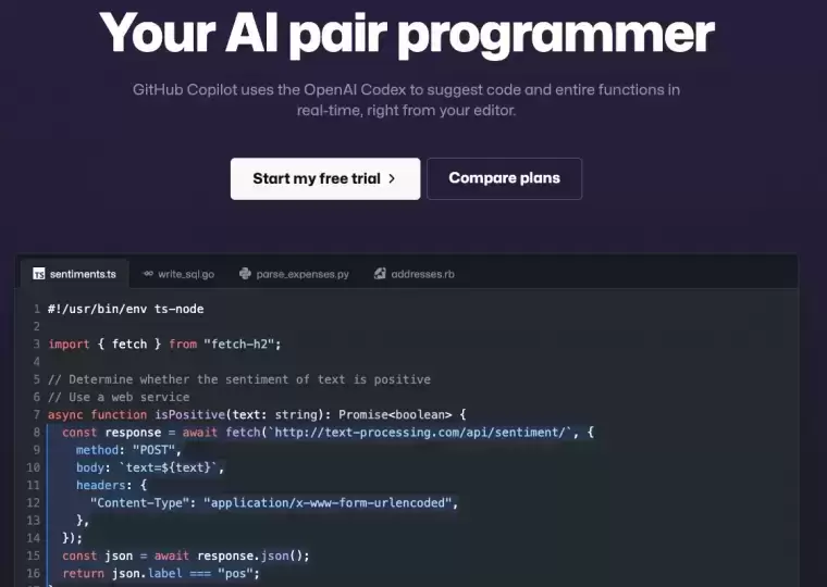 GitHub Copilot-你的AI编程伙伴