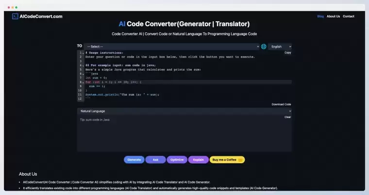 AI Code Converter插图 AI Code Converter插图