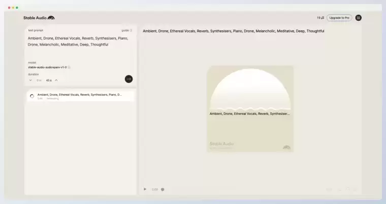 Stable Audio-Stability AI 推出的AI生成音乐平台插图3 Stable Audio-Stability AI 推出的AI生成音乐平台插图3
