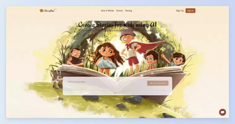 StoryBee-使用AI为儿童创作故事的平台插图