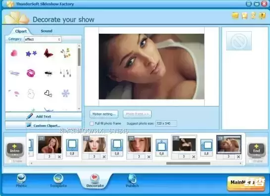 [WIN]ThunderSoft Slideshow Factory (电子相册制作软件) 6.4.0 多语言破解版插图