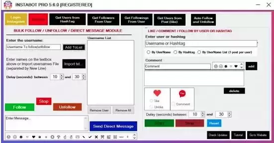 [WIN]InstaBot Pro (INS点赞机器人) 6.0.1 免费版插图