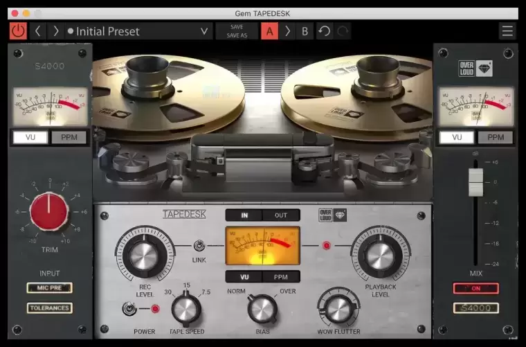 [Win/Mac]Overloud Gem TAPEDESK (磁带机仿真模拟混音插件) 1.2.5 特别版