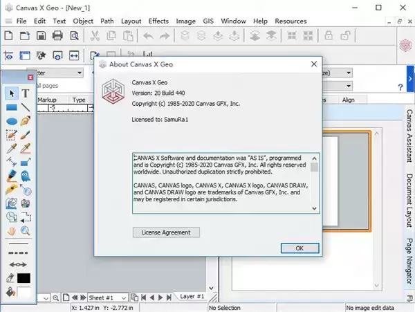 [WIN]Canvas X Geo 20 (GIS图像处理软件) Build 911 特别版插图11