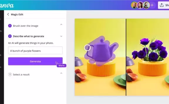 设计应用Canva发布AI设计工具套件 可生成自定义模板