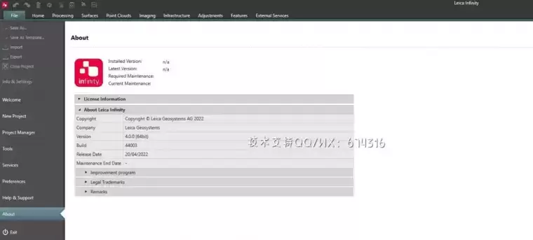 [WIN]Leica Infinity(电脑测量工具) v4.1.0.45424 x64 破解版插图1