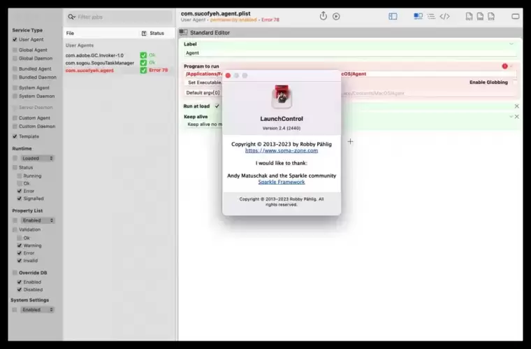 [MAC]LaunchControl for Mac(Launchd辅助工具) v2.4最新版插图1