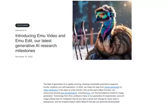 Meta推出两款AI视频编辑工具