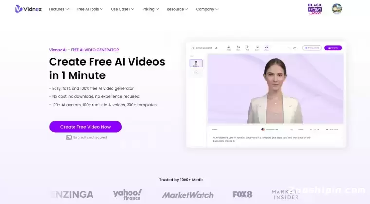Vidnoz AI:免费在线AI视频生成器插图 Vidnoz AI:免费在线AI视频生成器插图