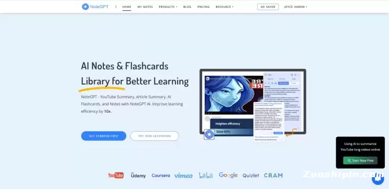 NoteGPT-你的智能AI摘要和笔记助手插图 NoteGPT-你的智能AI摘要和笔记助手插图
