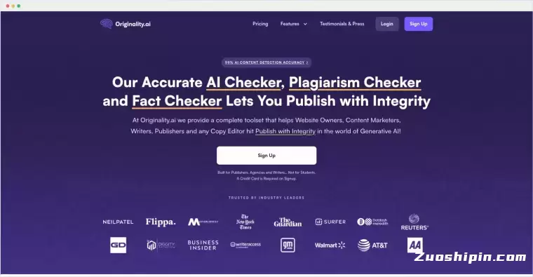 Originality AI:原创度和AI内容检测工具插图 Originality AI:原创度和AI内容检测工具插图