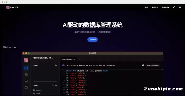 Chat2DB-AI驱动的数据库管理系统插图 Chat2DB-AI驱动的数据库管理系统插图