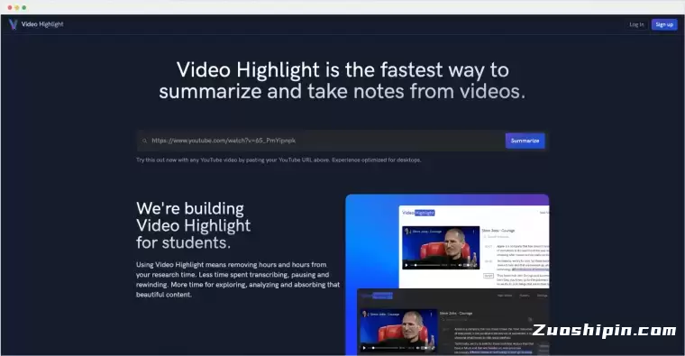 Video Highlight-AI视频摘要和笔记工具插图