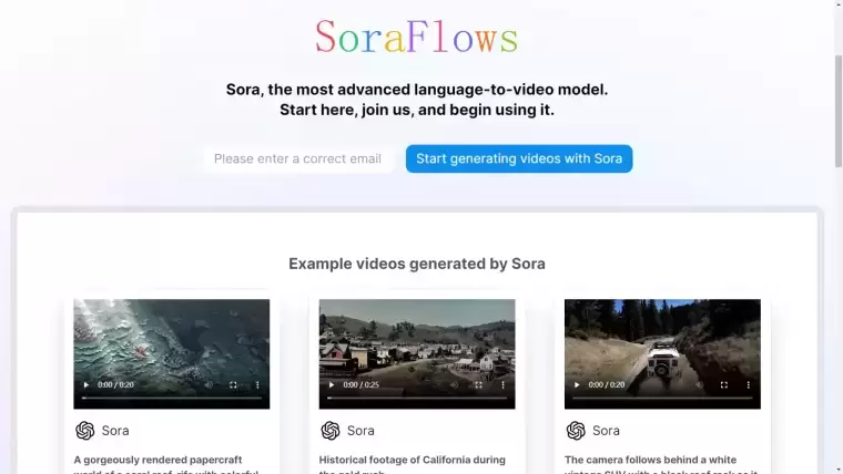 SoraFlows – 开源的文本生成视频模型工具插图 SoraFlows – 开源的文本生成视频模型工具插图