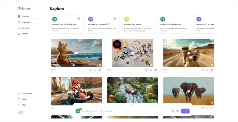 Haiper – AI视频生成和重绘工具插图 Haiper – AI视频生成和重绘工具插图